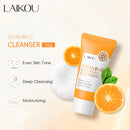 Sabonete Facial com Vitamina C 50g Hidratante, Limpeza Profunda, Refina os Poros, Ilumina a Pele - Produto Coreano para Cuidados com a Pele