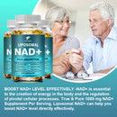 Suplemento de NAD+ lipossomal 1000 mg, maior concentração de NAD, máxima absorção | Energia e reparação do DNA, defesa contra o envelhecimento, função cerebral