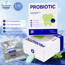 Comprimidos probióticos para limpeza dental, 30/60/90 comprimidos por caixa, com hálito fresco por muito tempo, dentes limpos e cuidado dental portátil.