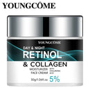 O creme de retinol YOUNGCOME promove a elasticidade e o brilho da pele, nutrindo e retendo a hidratação para melhorar a textura da pele.