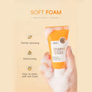 Sabonete Facial com Vitamina C 50g Hidratante, Limpeza Profunda, Refina os Poros, Ilumina a Pele - Produto Coreano para Cuidados com a Pele