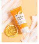 Sabonete Facial com Vitamina C 50g Hidratante, Limpeza Profunda, Refina os Poros, Ilumina a Pele - Produto Coreano para Cuidados com a Pele