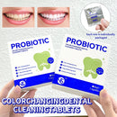 Comprimidos probióticos para limpeza dental, 30/60/90 comprimidos por caixa, com hálito fresco por muito tempo, dentes limpos e cuidado dental portátil.
