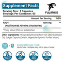 Suplemento de NAD+ lipossomal 1000 mg, maior concentração de NAD, máxima absorção | Energia e reparação do DNA, defesa contra o envelhecimento, função cerebral