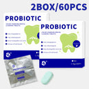 Comprimidos probióticos para limpeza dental, 30/60/90 comprimidos por caixa, com hálito fresco por muito tempo, dentes limpos e cuidado dental portátil.